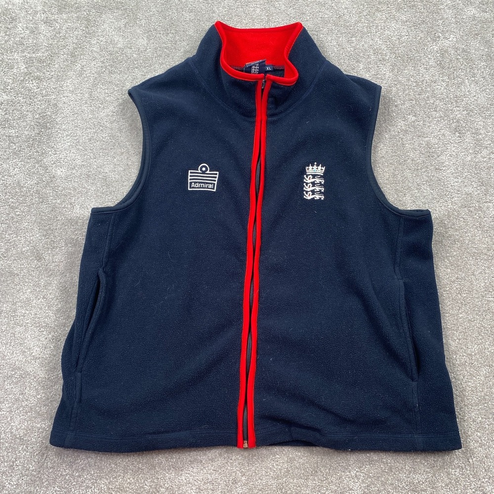 England Cricket Gilet Training Vest Jacket Admiral Women's Size XL Navy‎ Blue